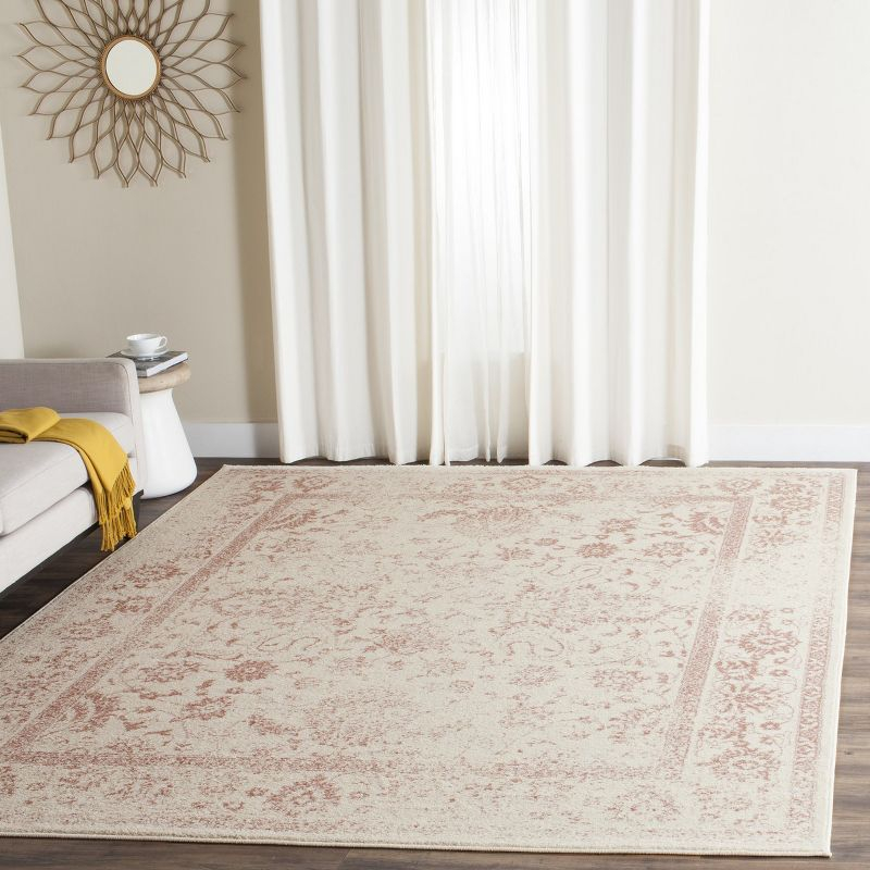 Adirondack ADR109 Machine Made Indoor Area Rug - Ivory/Rose - 11'x15' - Safavieh