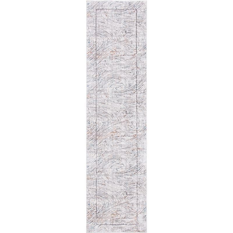 Sonoma SON355 Power Loomed Indoor Runner Rug - Ivory/Grey - 2'2"x9' - Safavieh