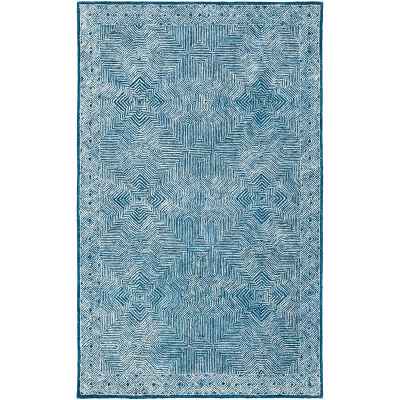 Micro-Loop MLP975 Hand Tufted Area Rug - Navy - 5'x8' - Safavieh.