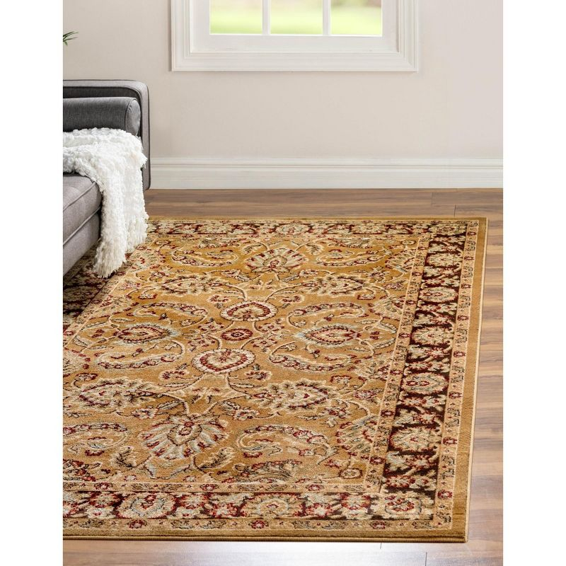 Unique Loom 3' 3 x 5' 3 Tan Voyage Asheville Area Rug