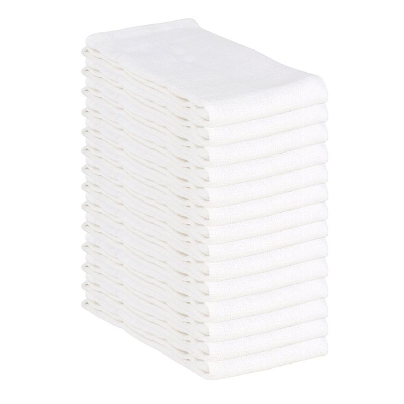 Huck Cotton Cleaning Towels 16x26 White (12/Pack)