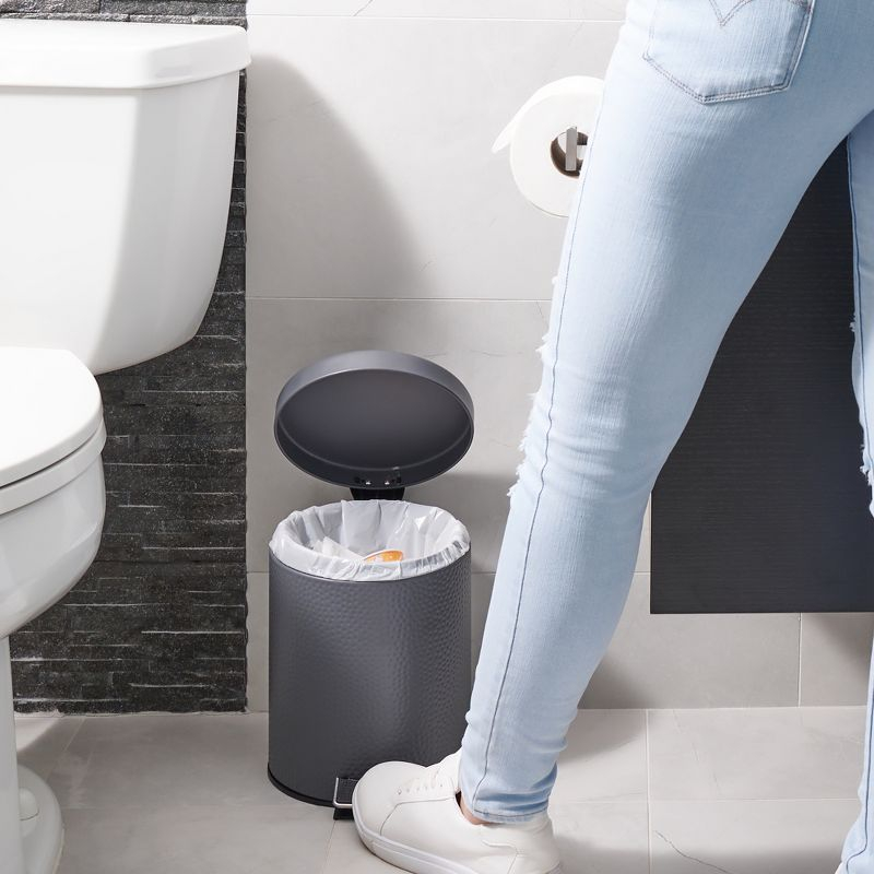 Plasticplace White Trash Bags Compatible with simplehuman Code E (100 Count) 5.2 Gallon / 20 Liter 18.75" x 20