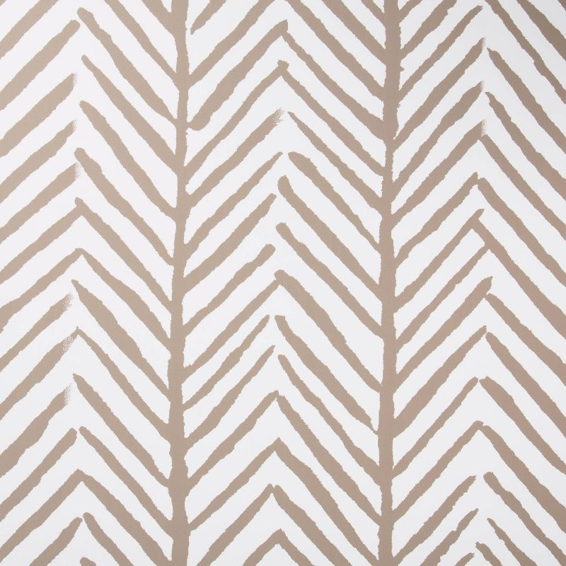 Herringbone Stripe Peel & Stick Wallpaper Tan - Threshold™: Removable, Self-Adhesive, Stain-Resistant, Washable