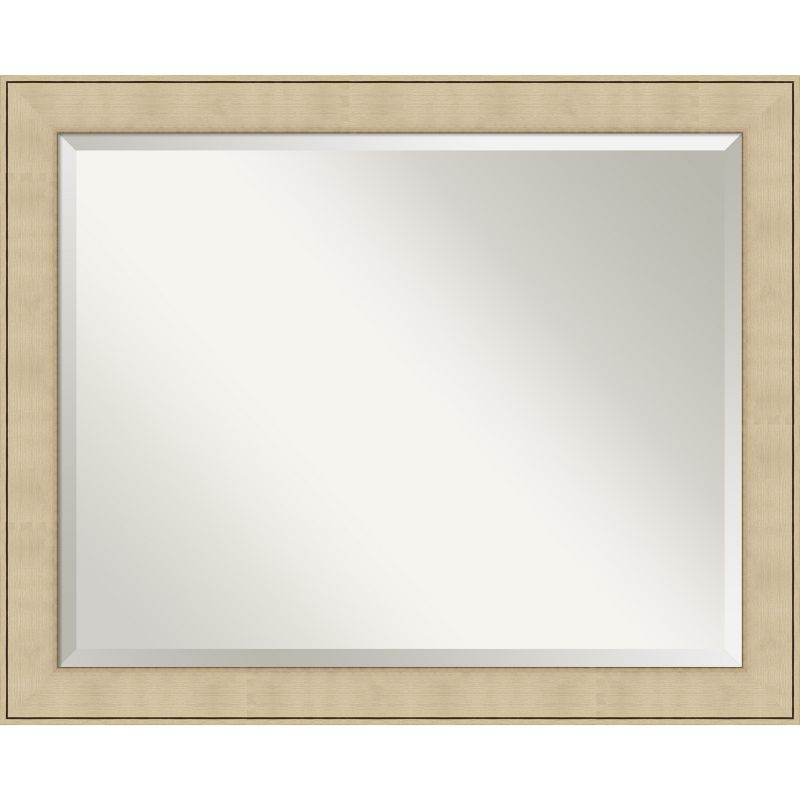Amanti Art Classic Honey Silver Beveled Wall Mirror 26 x 32 in.