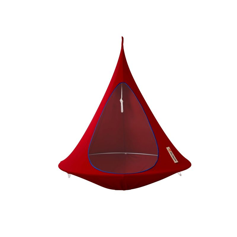 The Hamptons Collection 60” Red Heavy Duty Hanging Cacoon Chair with Hanging Hardware