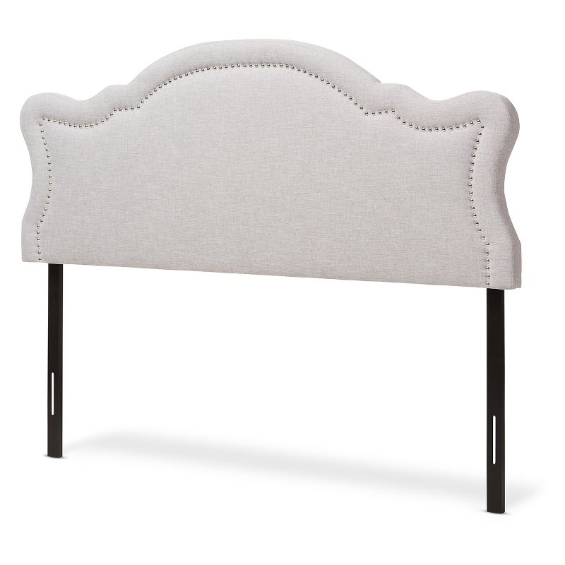 Queen Avery Modern and Contemporary Fabric Headboard Gray - Baxton Studio