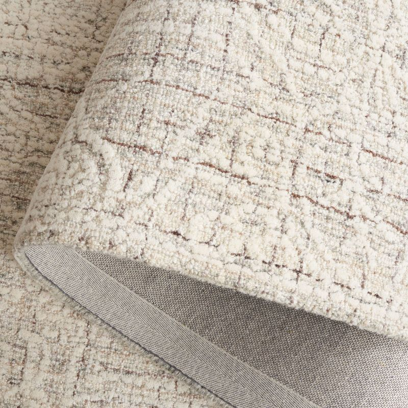 Ebony EBN114 Hand Tufted Area Rug - Grey/Ivory - 6'x6' - Safavieh.