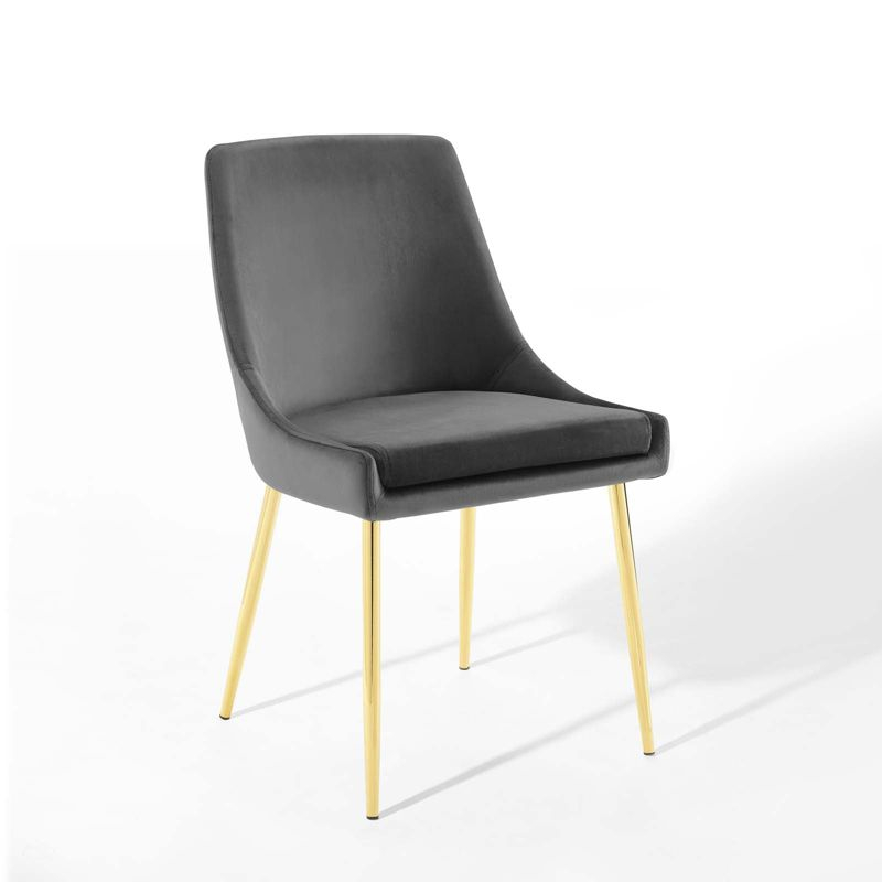 Modway Viscount Performance Velvet Dining Chairs - Set of 2