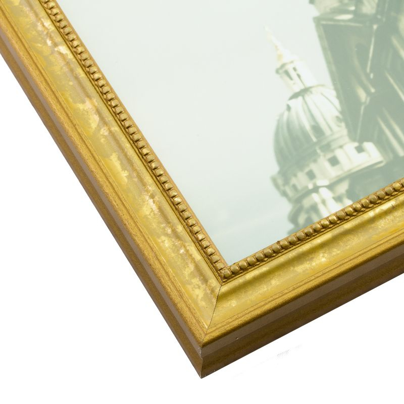 Craig Frames Stratton 4x6 inch Aged Gold Picture Frame, Set of 4