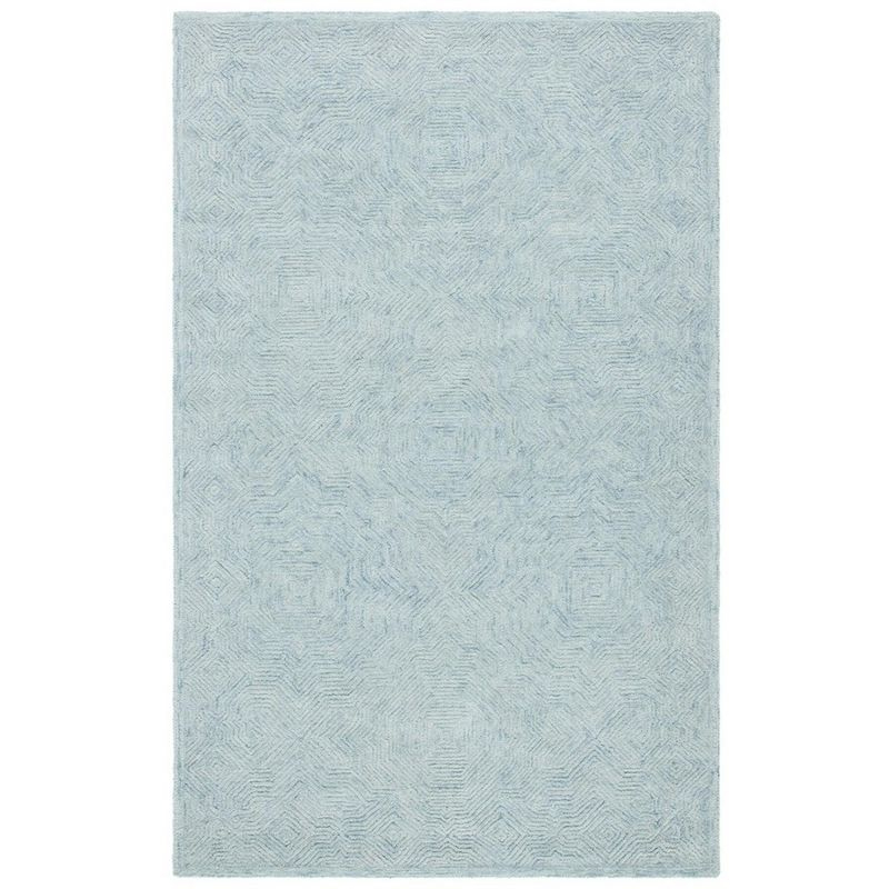 Ikat IKT506 Hand Tufted Area Rug - Aqua - 5'x8' - Safavieh