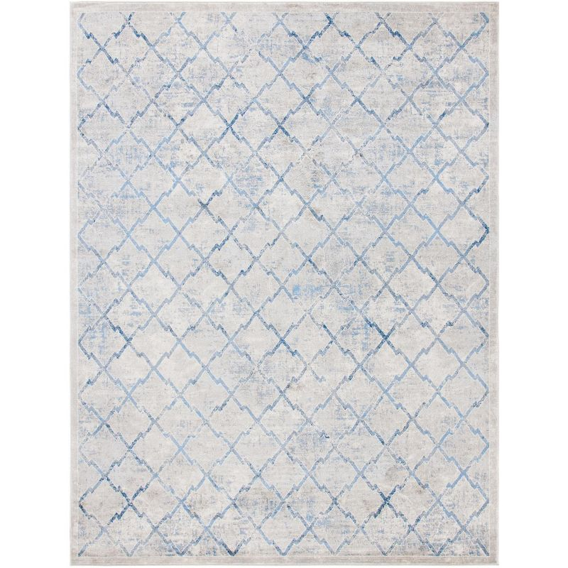 Brentwood BNT809 Machine Made Loomed Area Rug - Light Grey/Blue - 8' X 10' - Safavieh
