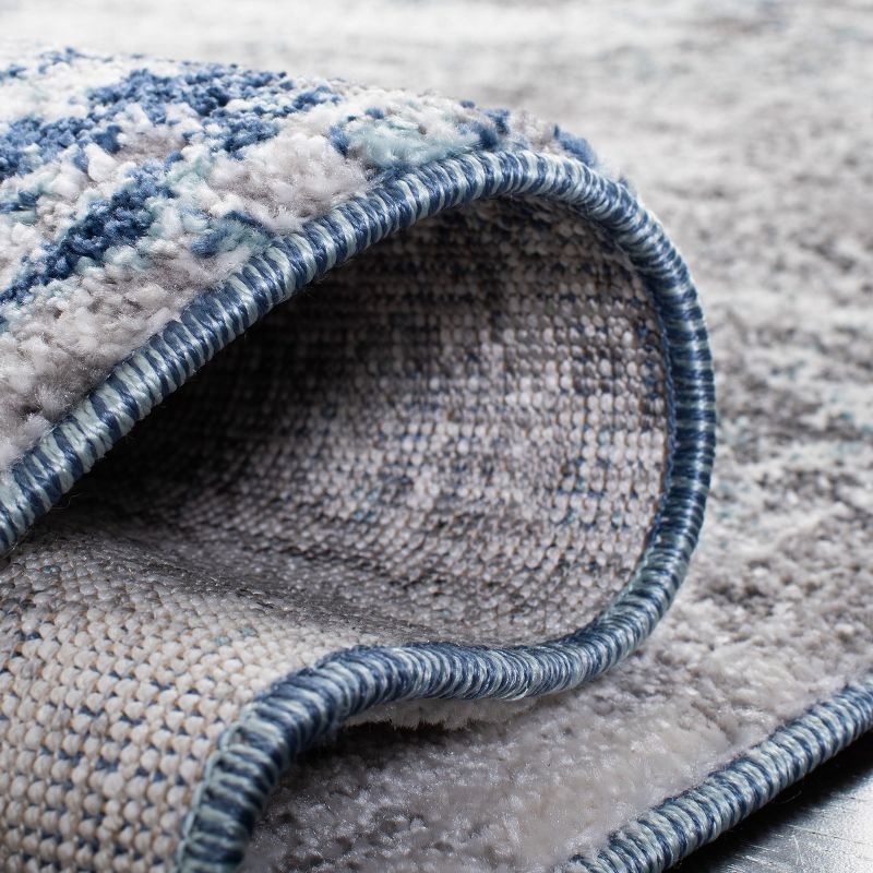 Aston ASN705 Power Loomed Indoor Accent Rug - Light Blue/Grey - 2'x5' - Safavieh