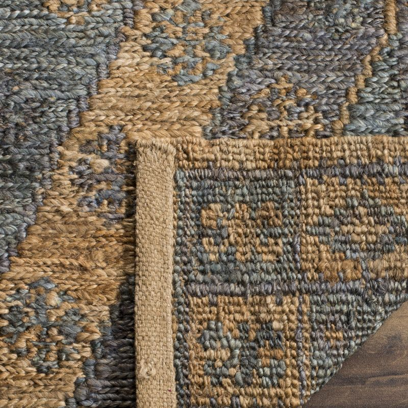 Organic ORG701 Handmade Indoor Area Rug - Slate/Natural - 5'x8' - Safavieh