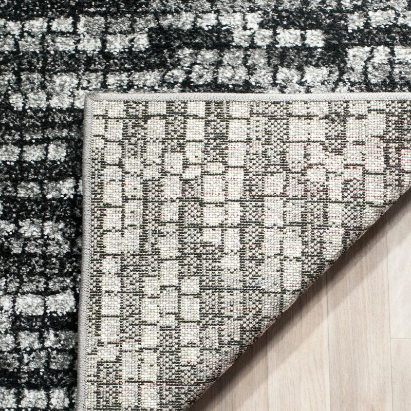 Porcello PRL6941 Power Loomed Indoor Area Rug - 6'7"x6'7" - Light Grey/Charcoal - Safavieh