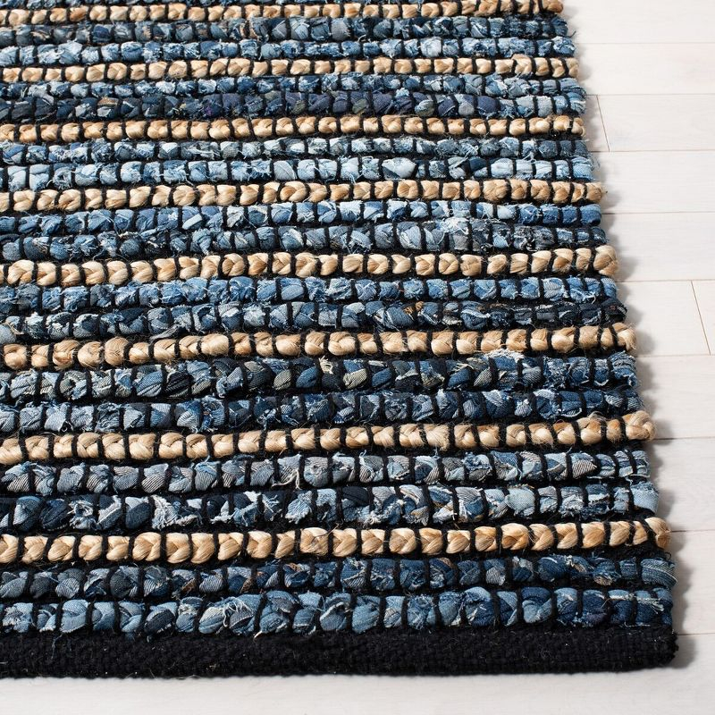 Cape Cod CAP363 Hand Woven Area Rug - Blue/Natural - 5'x8' - Safavieh.