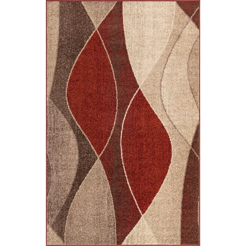 Unique Loom Autumn Collection Area Rug - Plantation (5' 3" x 8' Rectangle Multi/Beige)