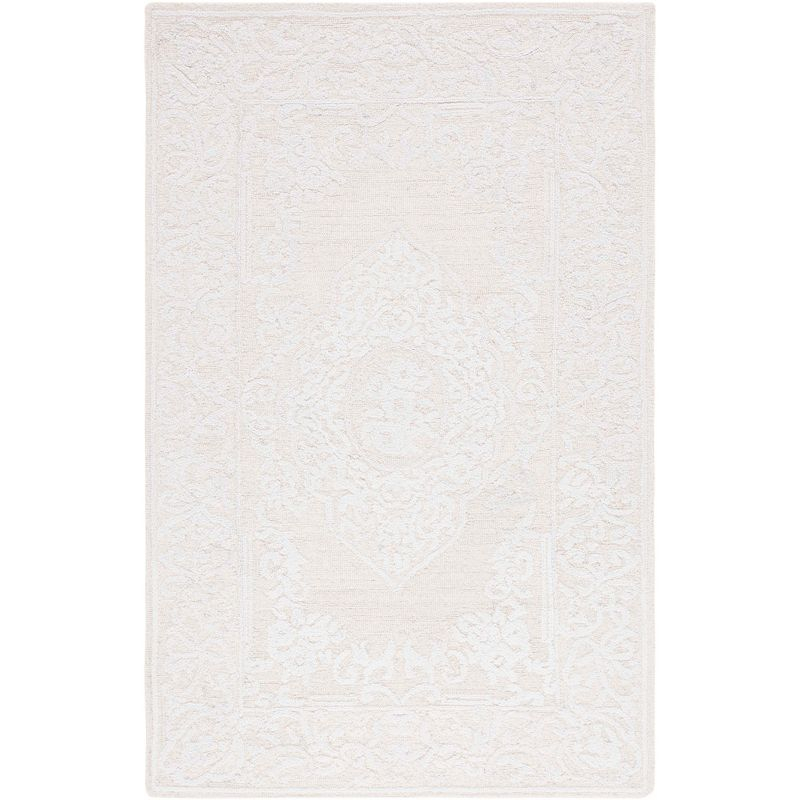 Abstract ABT359 Hand Tufted Area Rug - Ivory/Beige - 8'x10' - Safavieh.