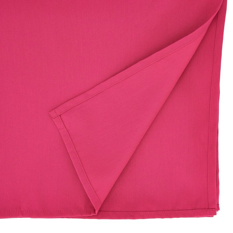 Saro Lifestyle Solid Color Everyday Tablecloth, Fuchsia, 90" Round