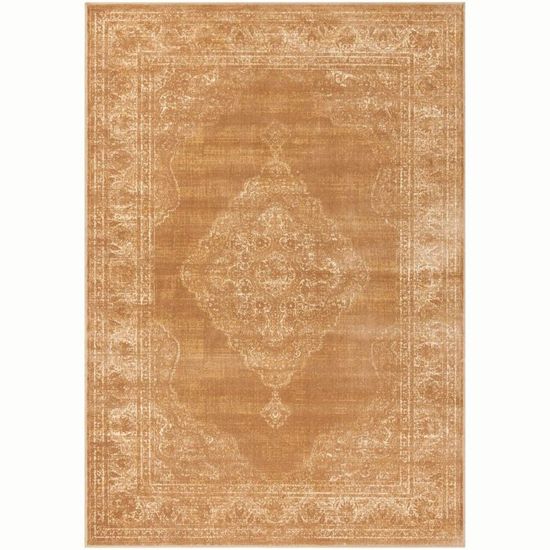 Vintage VTG112 Power Loomed Indoor Skid-Resistant Area Rug - Taupe - 4'x5'7" - Safavieh