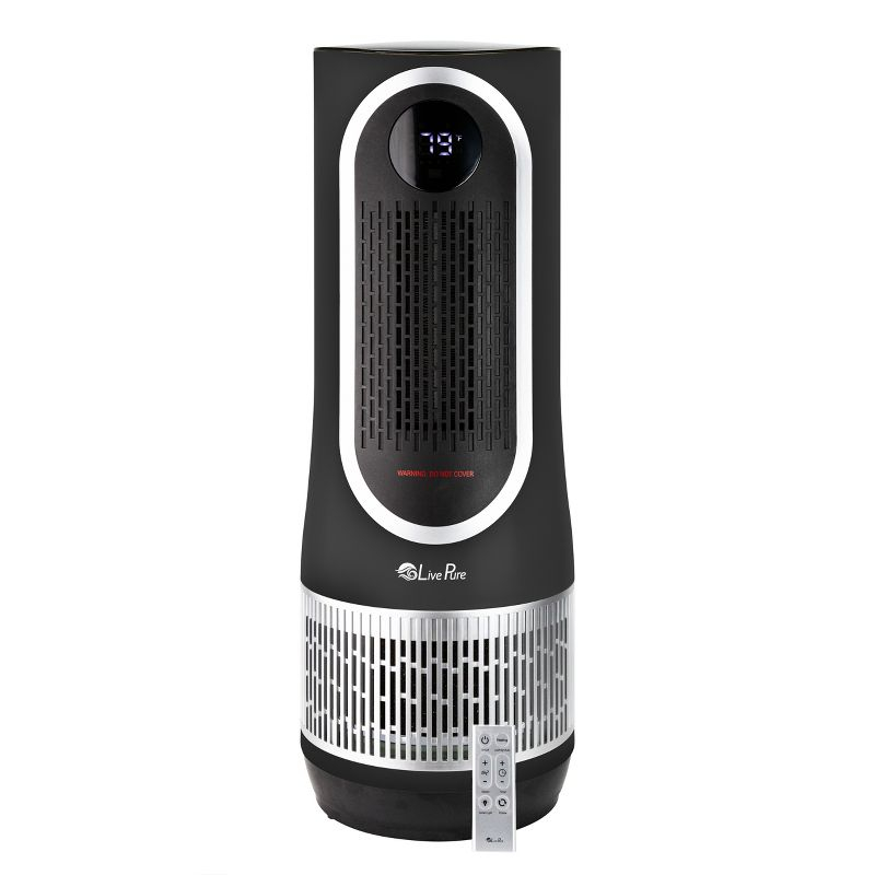 LivePure 2 in 1 Clean Heat Air Purifier & Heater – Black