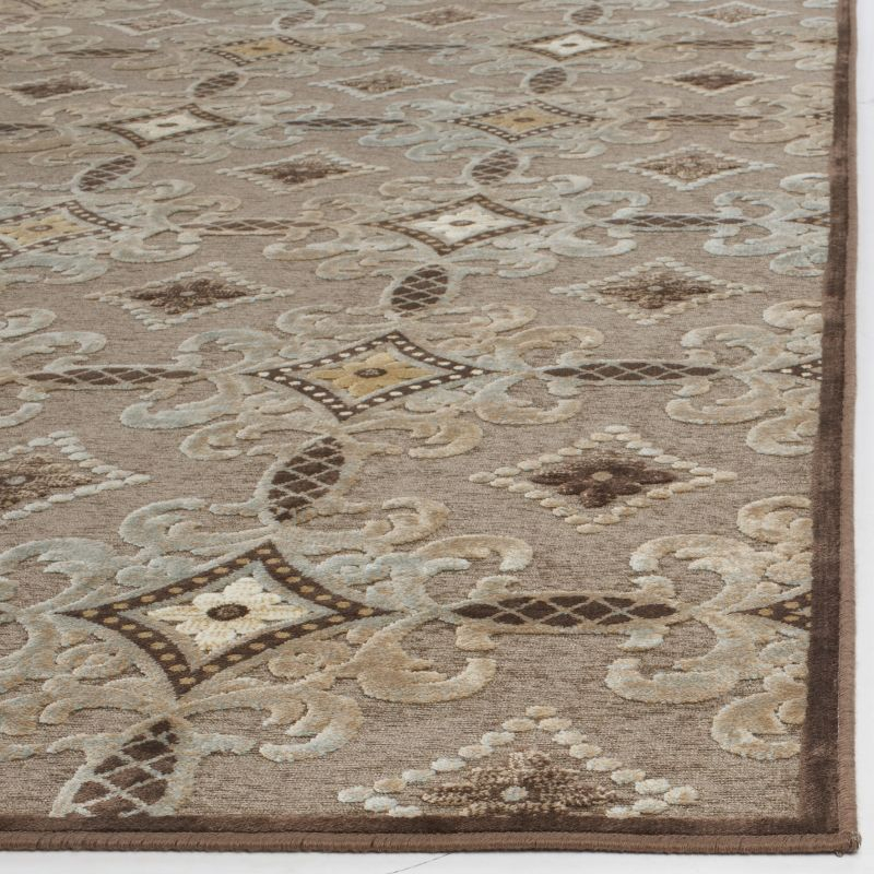 Martha Stewart Collection - MSR7430 - Indoor Power Loomed Accent Rugs - Brown/Brown - 3'3"x5'3"