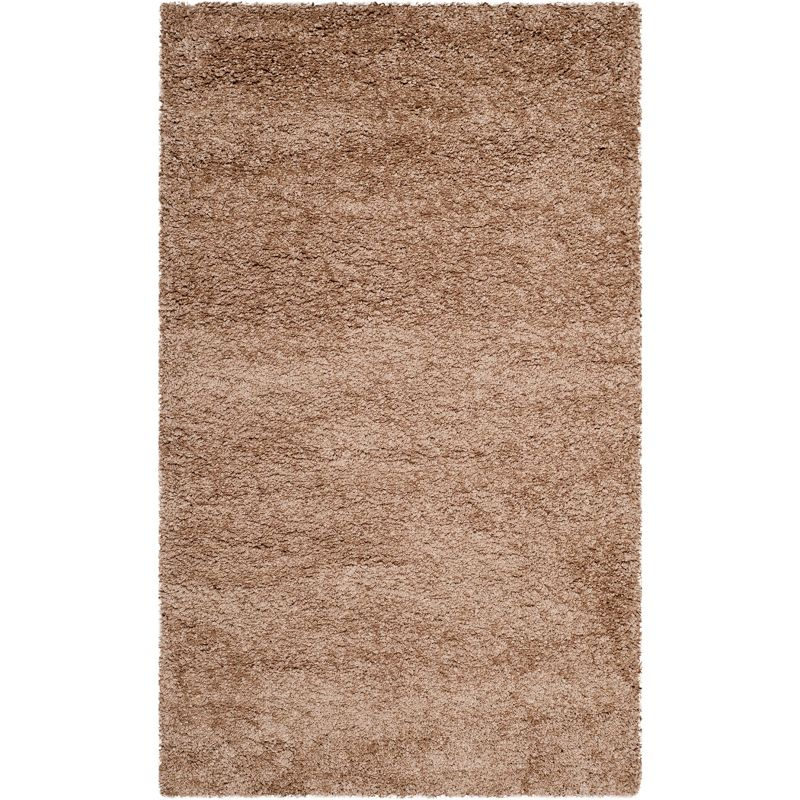 Milan Shag SG180 Power Loomed Indoor Accent Rug - Dark Beig - 3'x5' - Safavieh