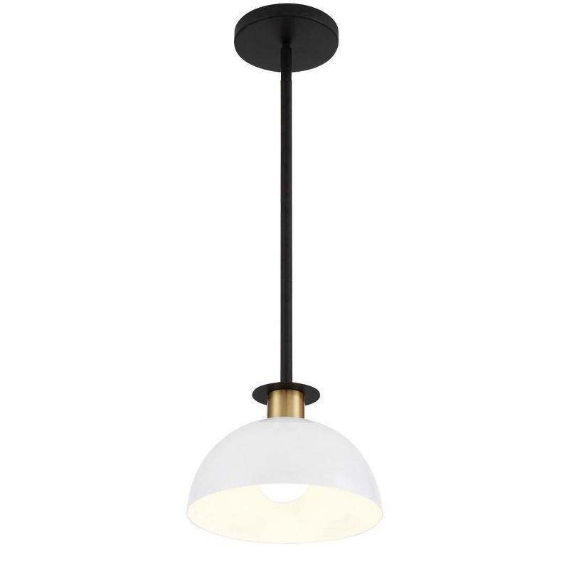 Crystorama Lighting Gigi 1 - Light Pendant in  Matte Black/Aged Brass