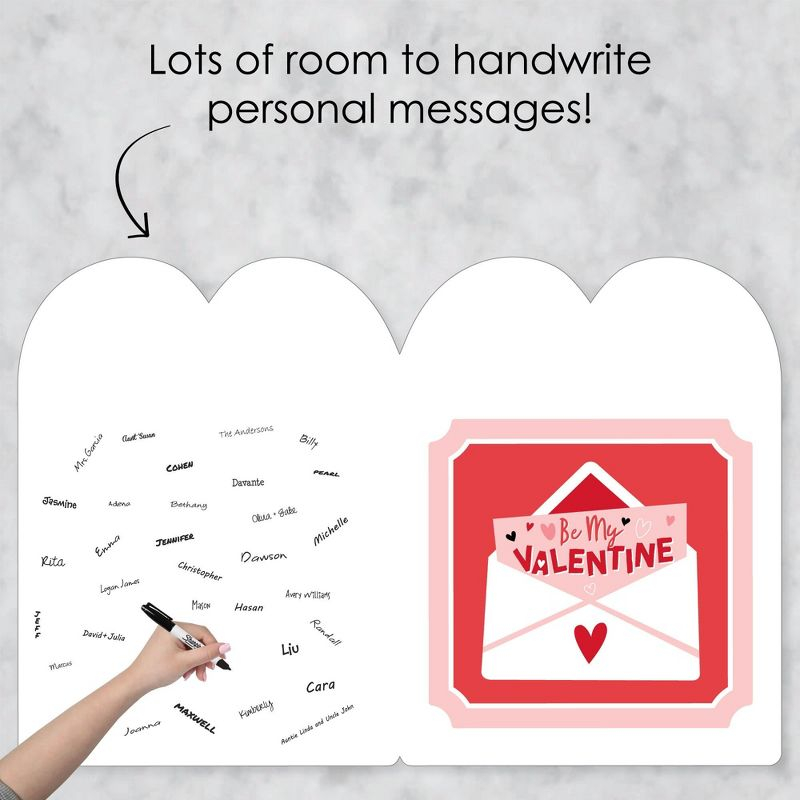 Big Dot of Happiness Happy Valentine's Day - Kids Valentine's Day Giant Greeting Card - Big Shaped Jumborific Card