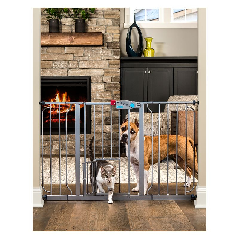 Carlson Dogs Walk Through Gate - Platinum - Extra Wide