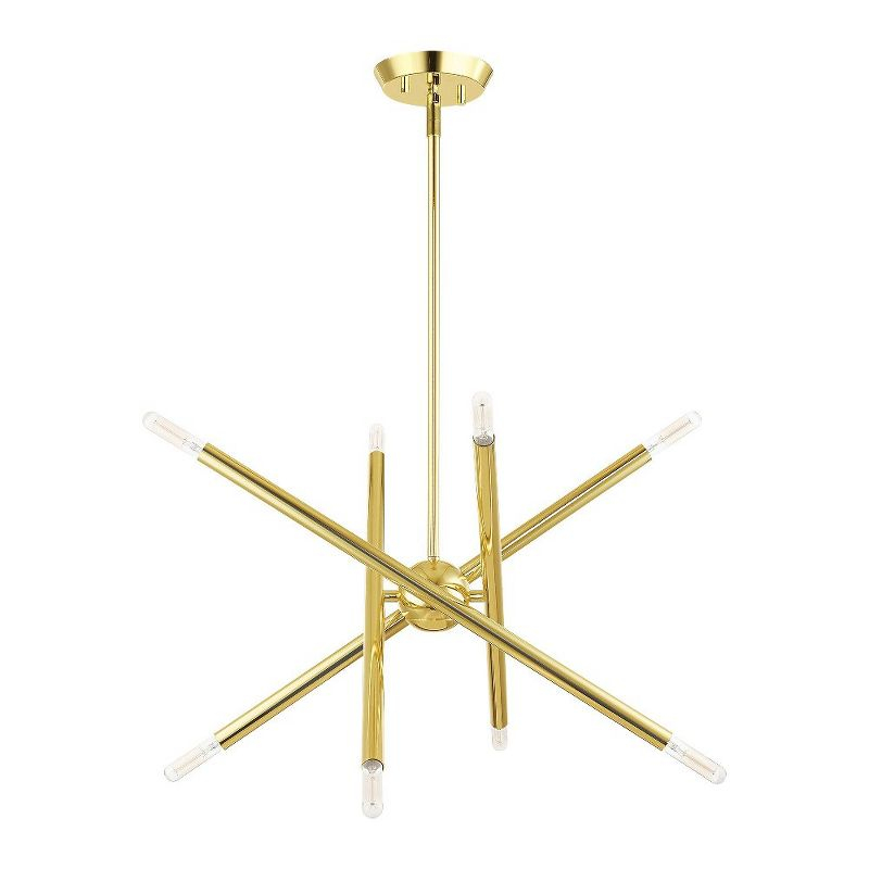 Livex Lighting Soho 8 - Light Chandelier in  Polished Brass