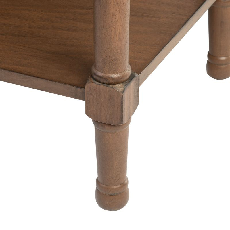 Peyton 1 Drawer Accent Table - Brown - Safavieh