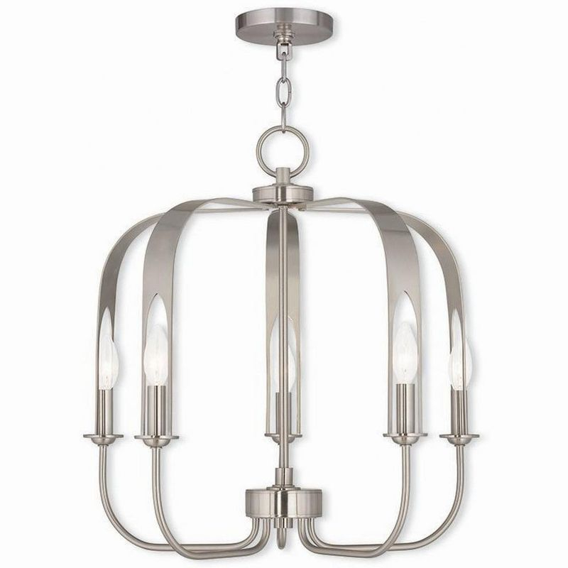 Livex Lighting Addison 5 - Light Chandelier in  Brushed Nickel