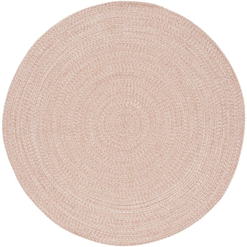 Braided BRA201 Hand Woven Indoor Machine Washable Area Rug - Natural - 6' Round - Safavieh