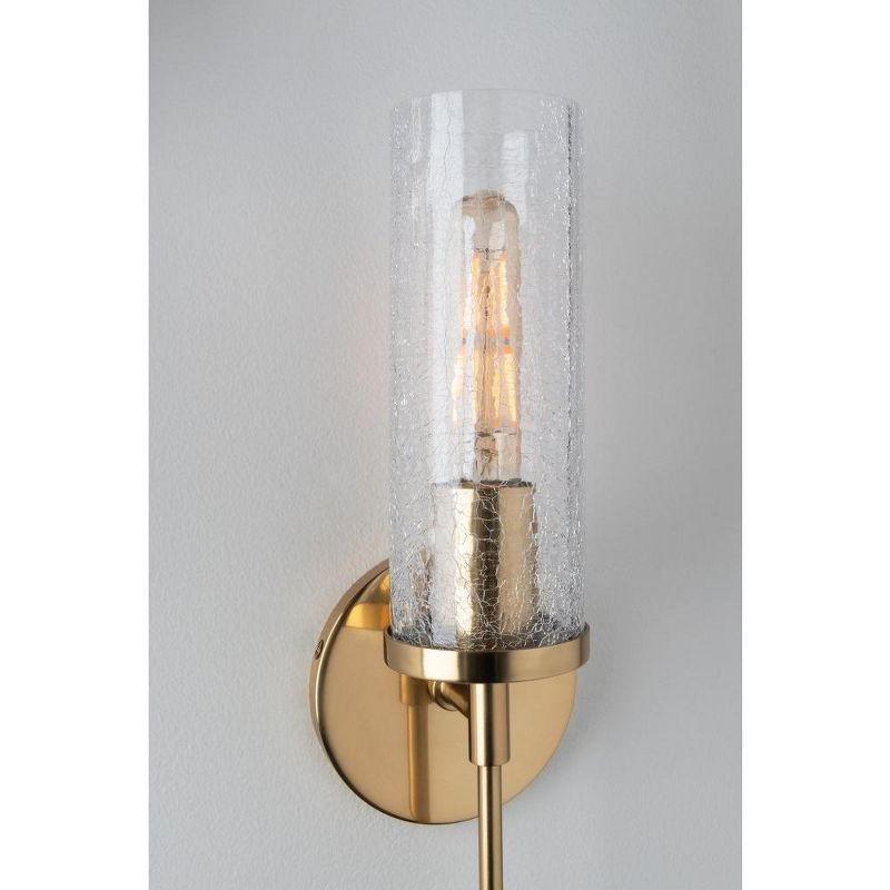 Mitzi Olivia 1 - Light Wall Light in  Old Bronze Clear Crackle Shade