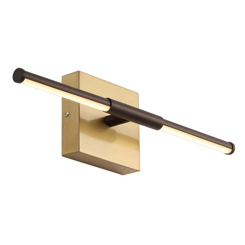 JONATHAN Y Makena 16.25" Modern Minimalist Dimmable Integrated LED Metal Wall Sconce, Oil Rubbed Bronze
