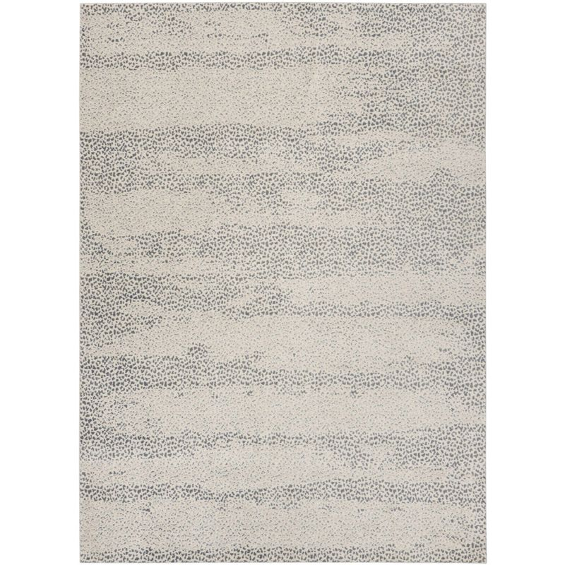 Inspire Me! Home Décor Elegance Modern Abstract Indoor Rug Beige Grey 7'10" x 10'6"