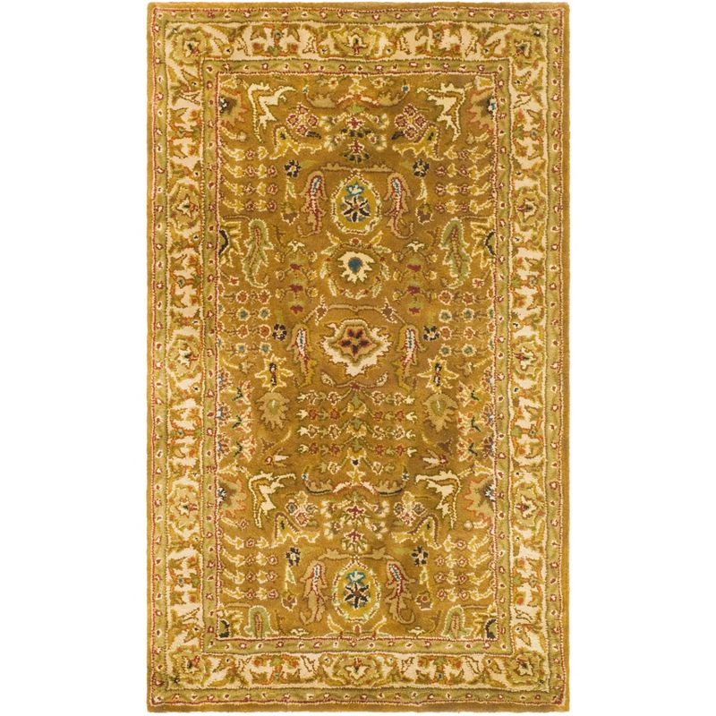 Chattooga Oriental Hand-Tufted Wool Gold Area Rug