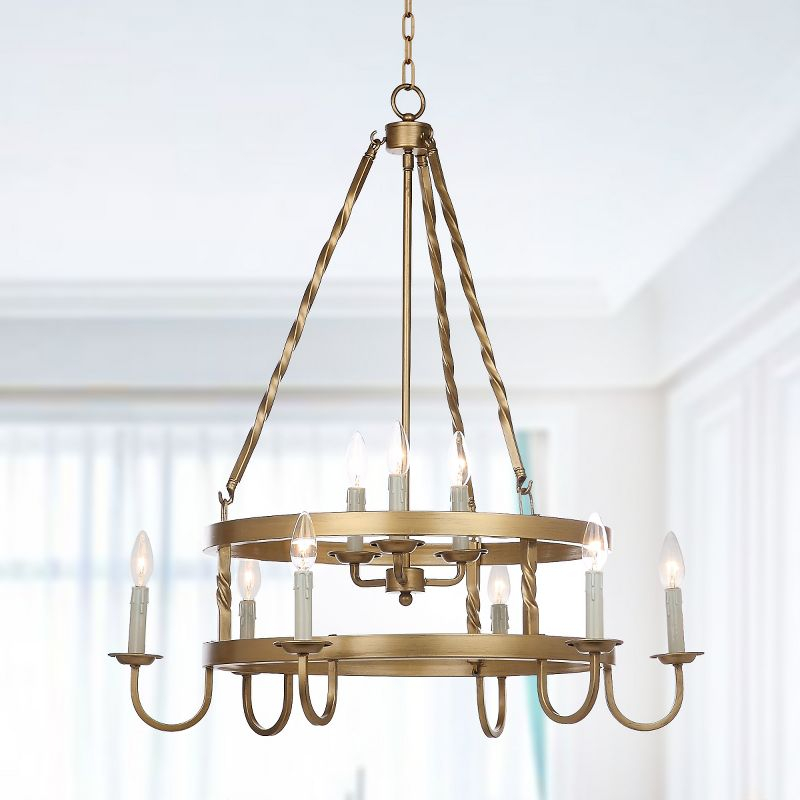 Crowley Chandelier - LIT4385 - Brass - Safavieh