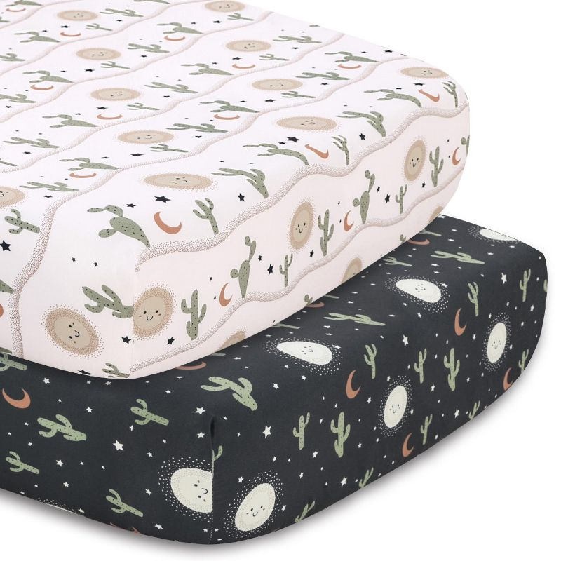 The Peanutshell Crib Bedding Set for Baby Girls & Boys - Joshua Tree, 5 Pieces