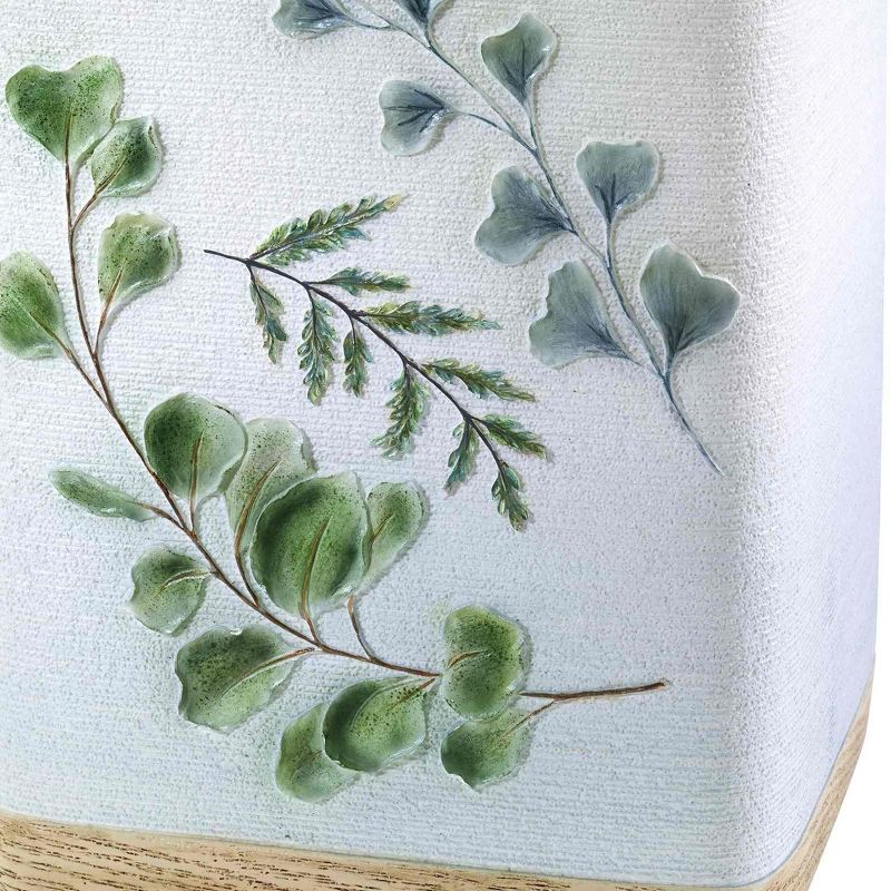Avanti Linens Ombre Leaves Wastebasket