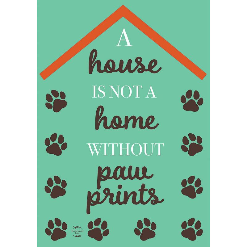 Briarwood Lane Spring Garden Flag 12x18 For Outdoor Pawprints Home Pet Owner For Spring Garden Flag Flags For Outside