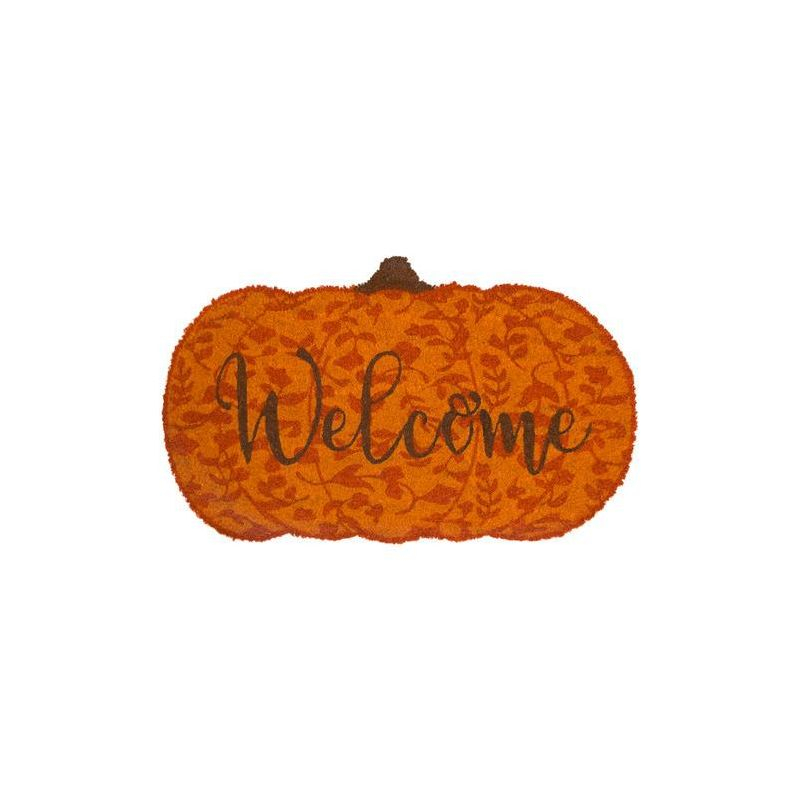 Briarwood Lane Coir Doormat 30x18 Welcome Pumpkin Fall Natural Fiber For Fall Coir Doormat