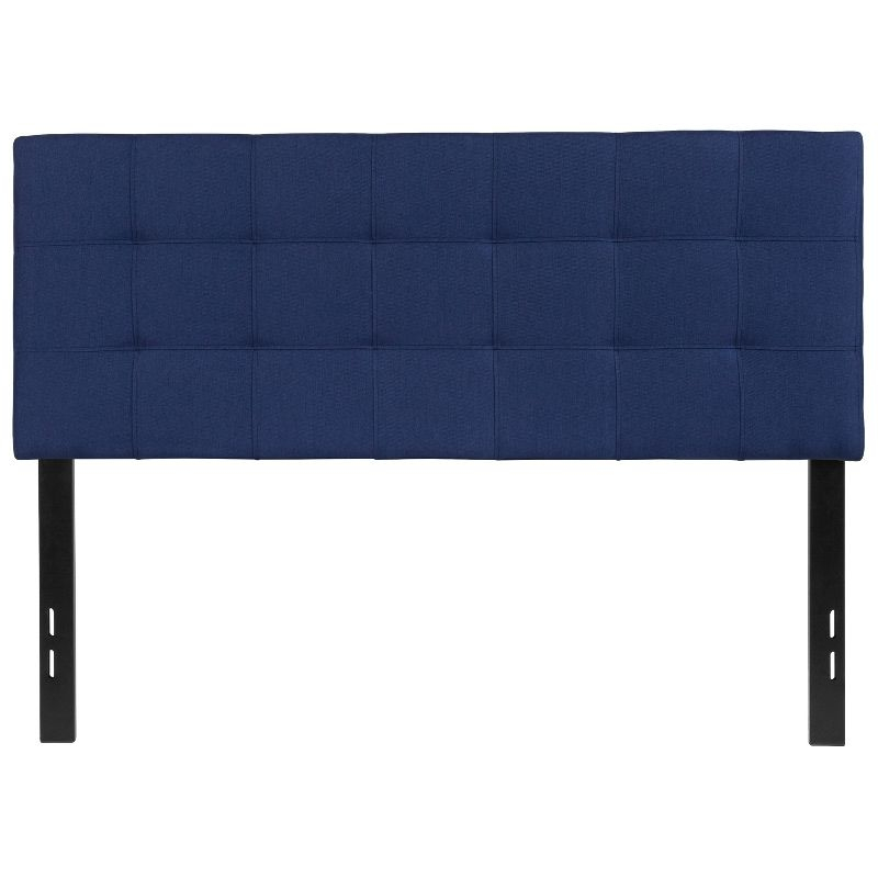 Flash Furniture Bedford Tufted Upholstered Full Size Headboard in Navy Fabric