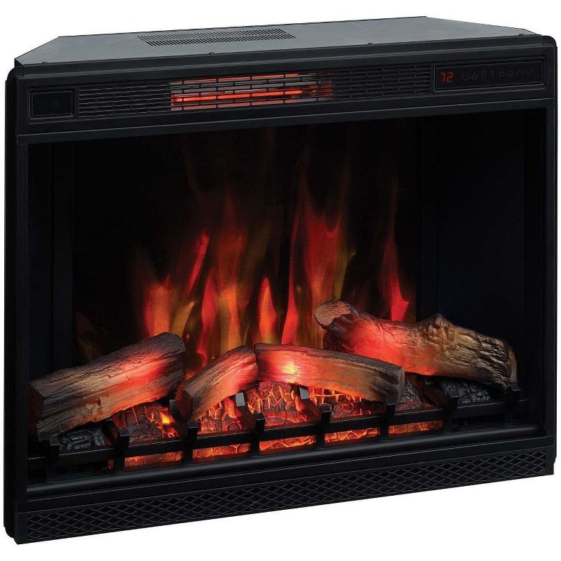 Classic Flame 33" 3D Spectrafire Plus Infrared Electric Fireplace Insert - Black, 33II042FGL