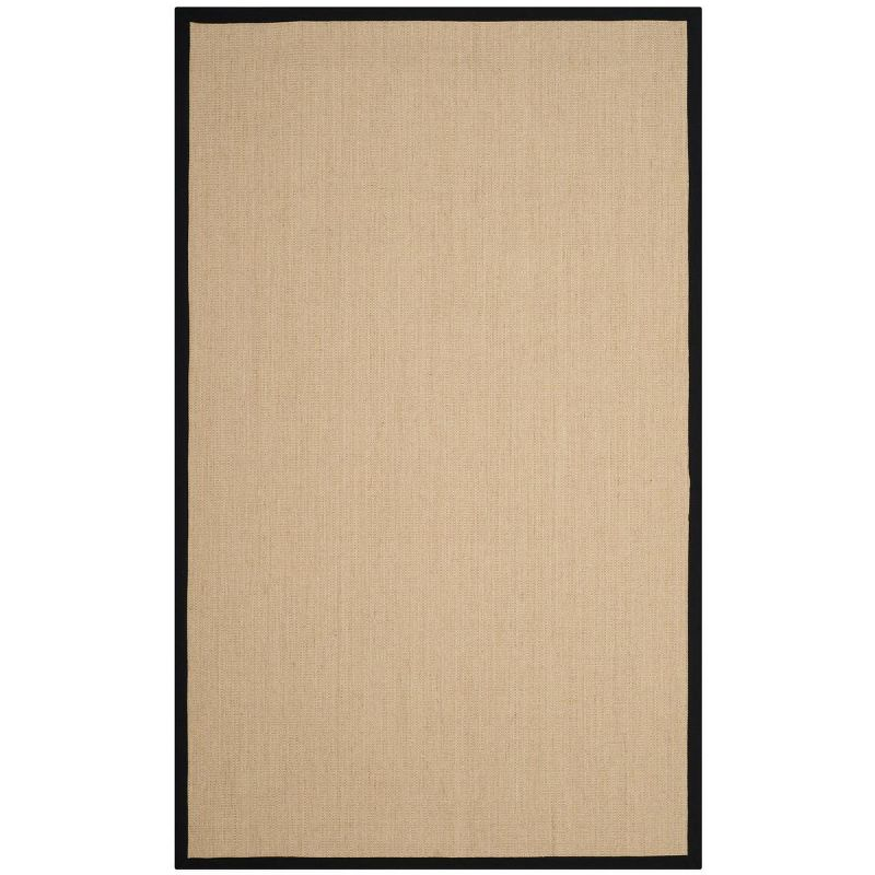 Natural Fiber NF131 Power Loomed Indoor Area Rug - Beige/Black - 5'x8' - Safavieh.