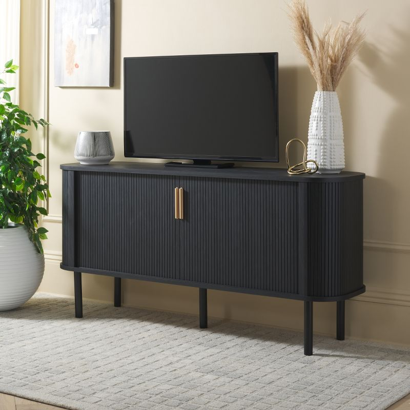 Tealla Sideboard/Media Stand - Black/Gold - Safavieh