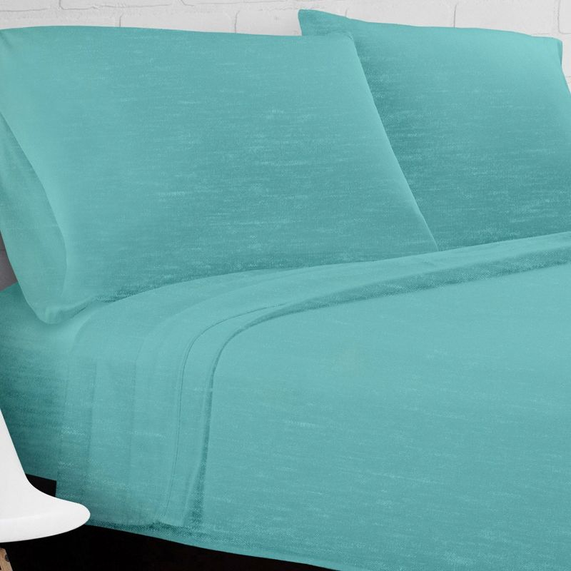 Ella Jayne Soft Heather Jersey Knit Sheet Set, 3-pc, TwinXL, Green