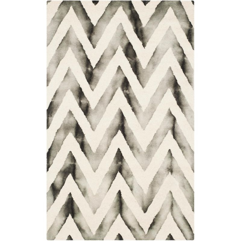 Dip Dye DDY715 Hand Tufted Area Rug - Ivory/Charcoal - 3'x5' - Safavieh.