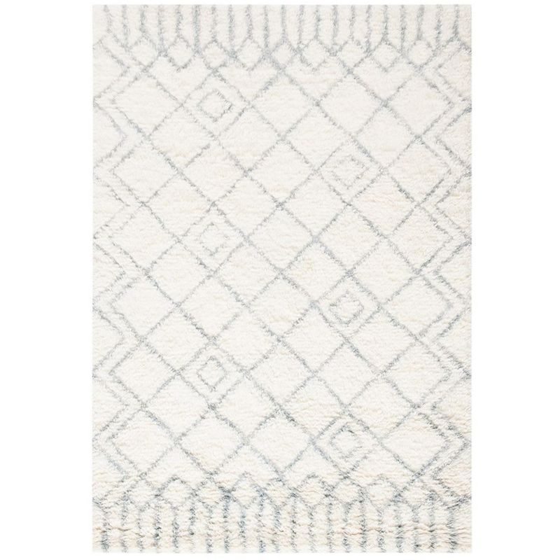 Casablanca CSB894 Hand Tufted Indoor Area Rug - Ivory/Blue - 4'x6' - Safavieh
