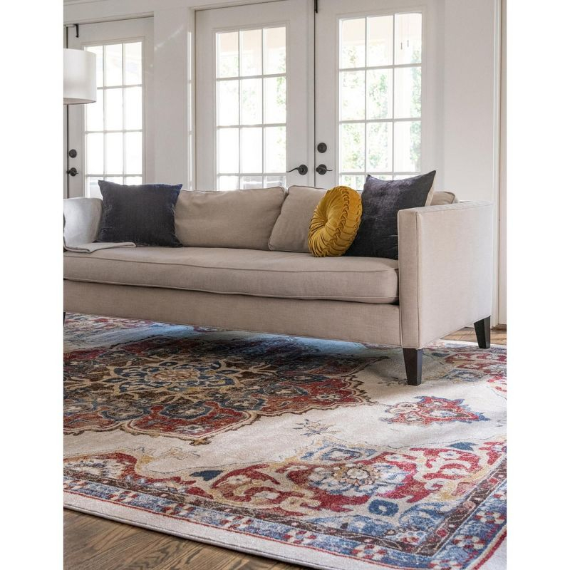 Unique Loom 5' 0 x 8' 0 Utopia Helios Cream Area Rug